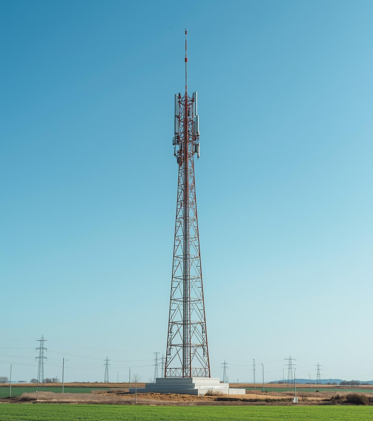 Telecommunications tower and network corridor
